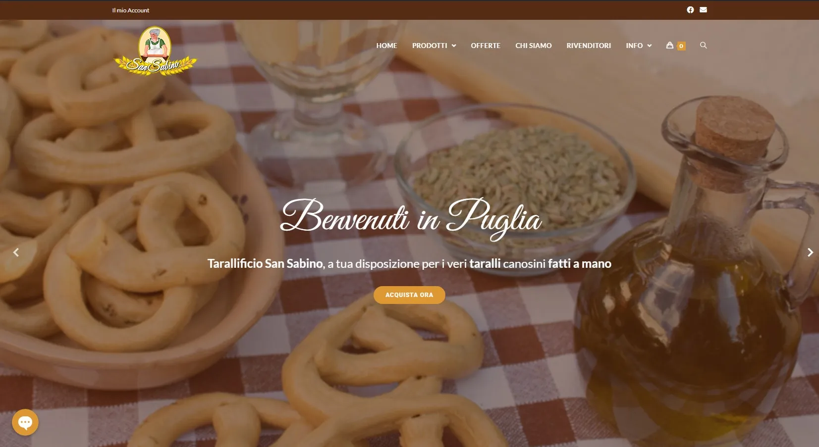 Tarallificio San Sabino - E-commerce Platform